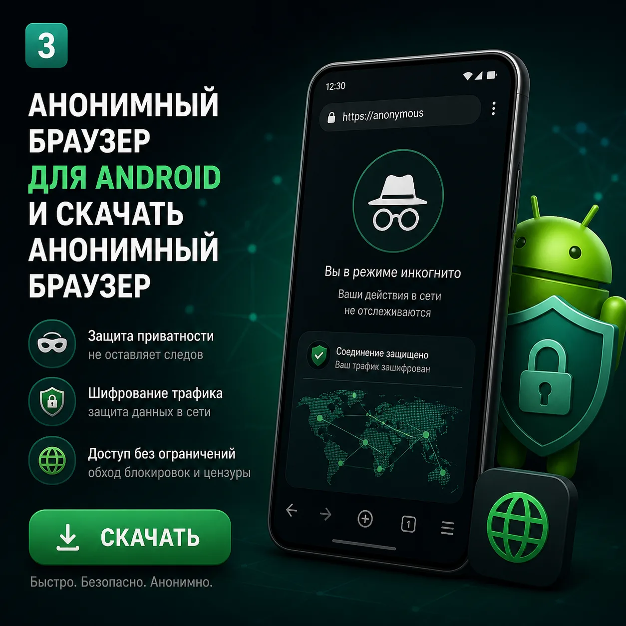 Анонимный браузер для Android и скачать анонимный браузер