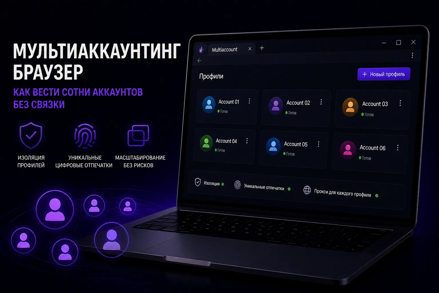 Мультиаккаунтинг браузер: как вести сотни аккаунтов без связки